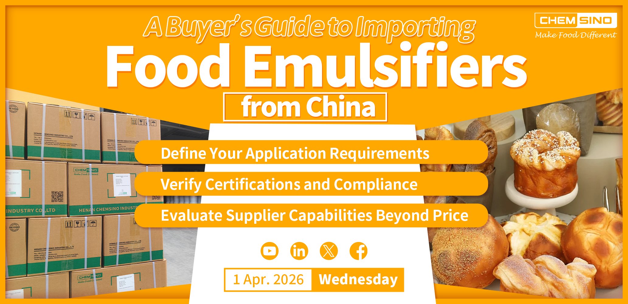 دليل المشتري لاستيراد المستحلبات الغذائية من الصين